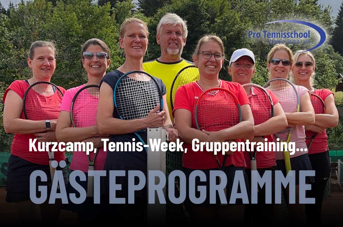 GÄSTEPROGRAMME – Kurzcamp | Tennis-Week | Mannschafts-Vorbereitung oder Gruppentraining | Wettkampftraining für Kinder und Jugendliche | Kinder-Ferienwochen